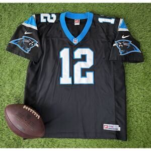 1997 Nike Pro Line Kerry Collins Carolina Panthers Authentic Football Jersey 52